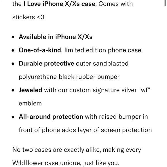 iPhone X/Xs Wildflower custom case - Picture 4 of 5